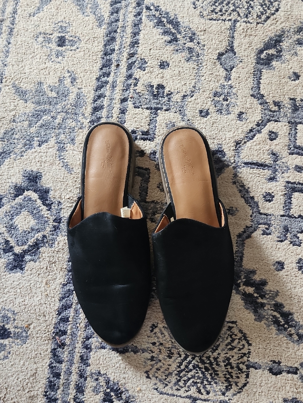 Black Slip-On Women’s Mules